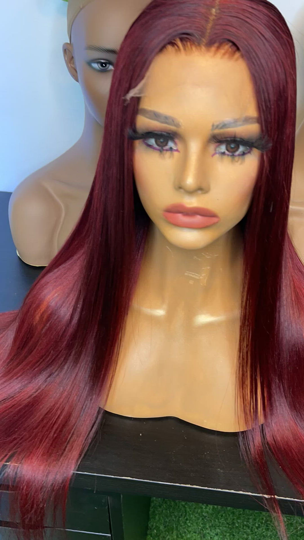 Burgundy Closure Glueless Unit Bella